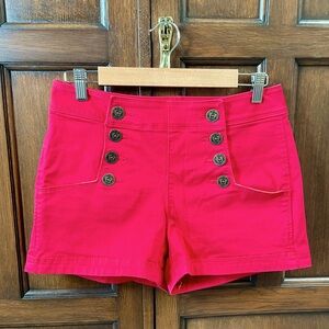 Buttoned sailor shorts, size 8
